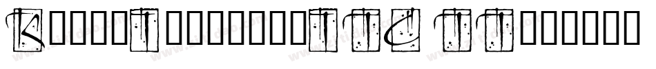 KendoInitialsITC TT字体转换